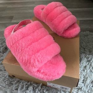 Pink UGG slippers size 9